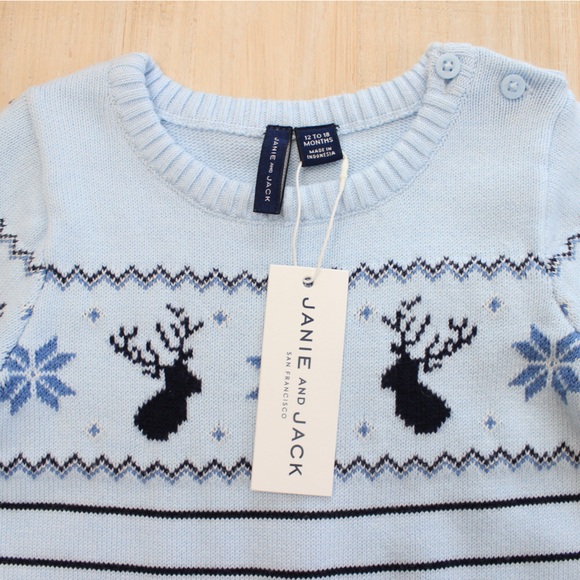 Janie and Jack Boys Reindeer Outfit - Picture 4 of 5